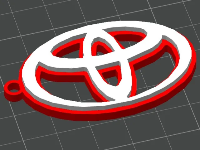 Toyota v2 Keychain