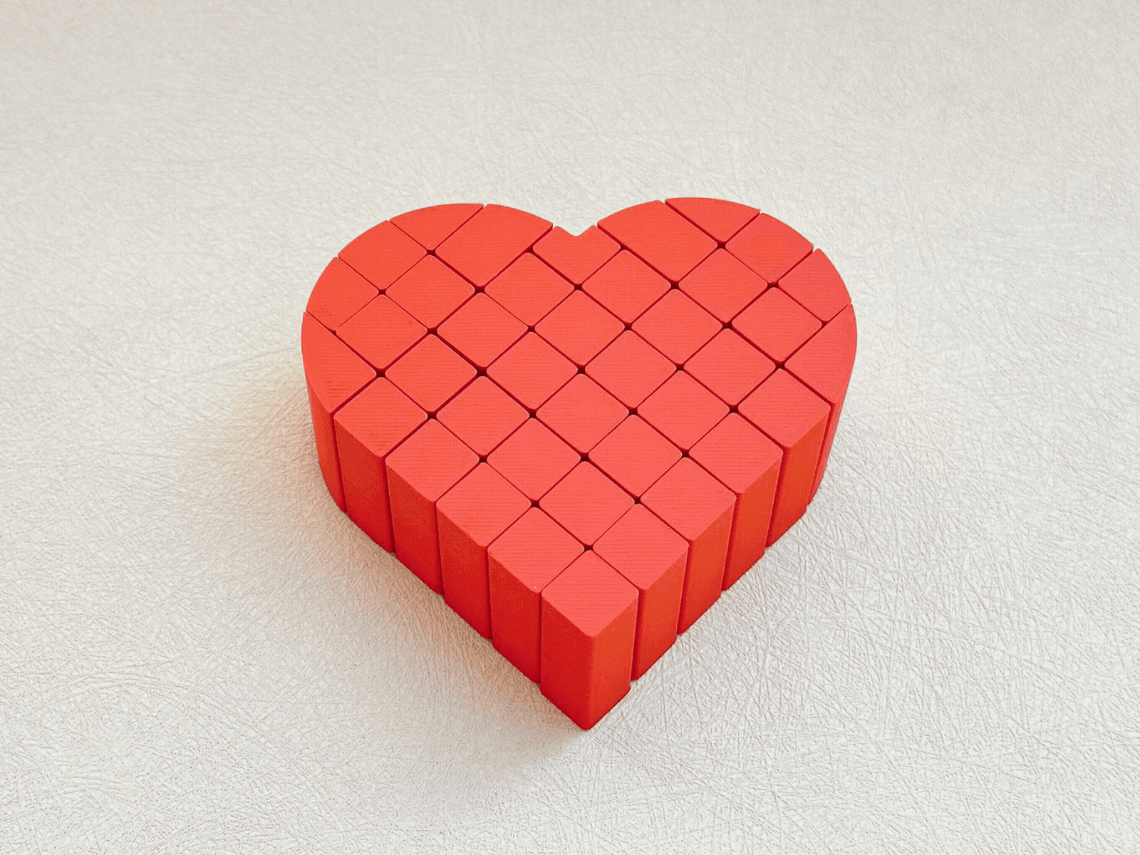 Pixel Melt Heart – Satisfying Fidget Toy