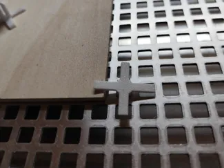Hold down clamp for DIY laser bed (8mm squares)