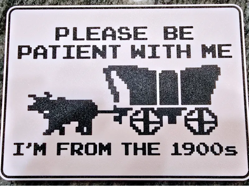 Funny Oregon Trail Ox and Carriage 1900s Patient