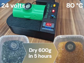 Silica gel dryer |Easy drying of the desiccant 24V