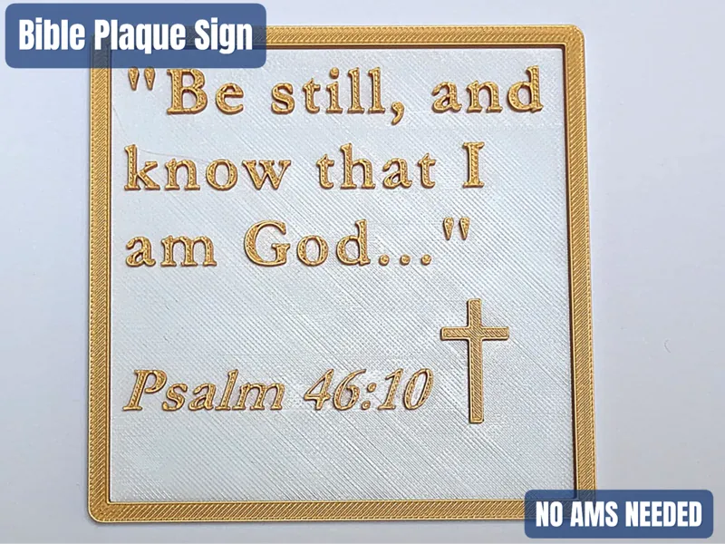 Psalm 46:10 - Bible Plaque