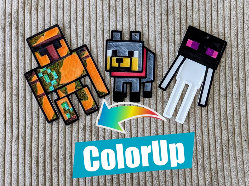 ColorUp - Minecraft Wolf, Enderman, Golem Coloring