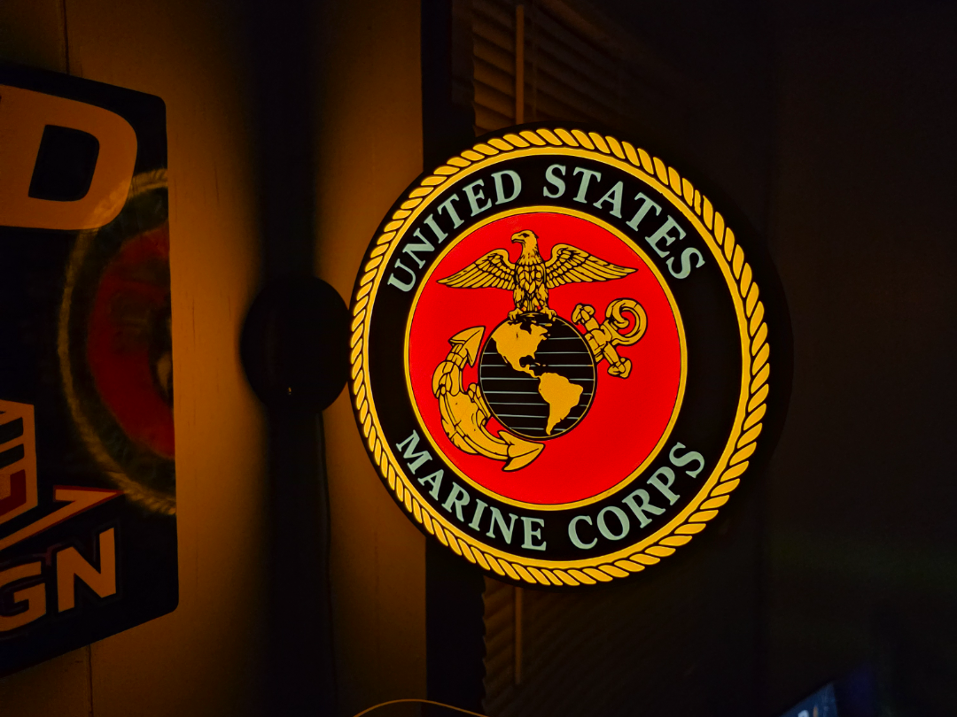 USMC DOUBLE SIDED LIGHT BOX. 279MM