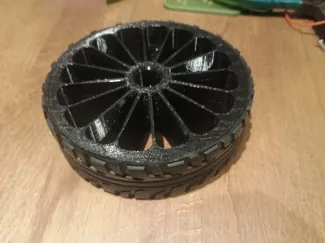 105mm TPU suspention wheel 12mm rc hub