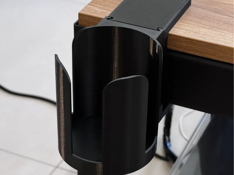 Desk Cup Holder for thick tables 為了更厚桌子打造的杯架