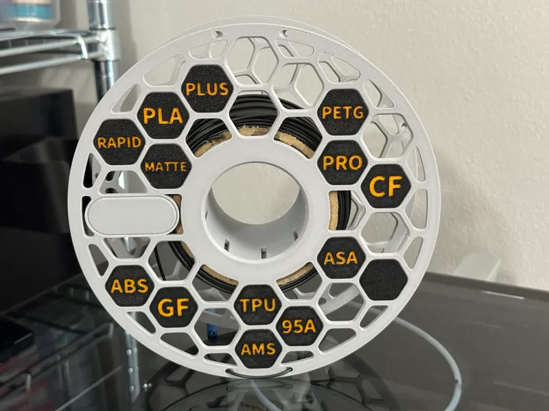 Locking Reusable Spool with Markers