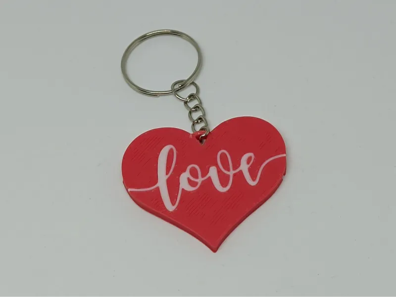 Love Heart Keychain (Valentines Day)
