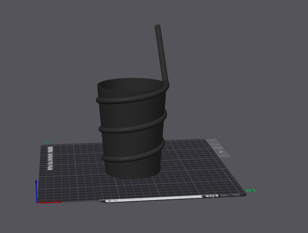 Miniatura 2 do modelo 3D Straw cup 