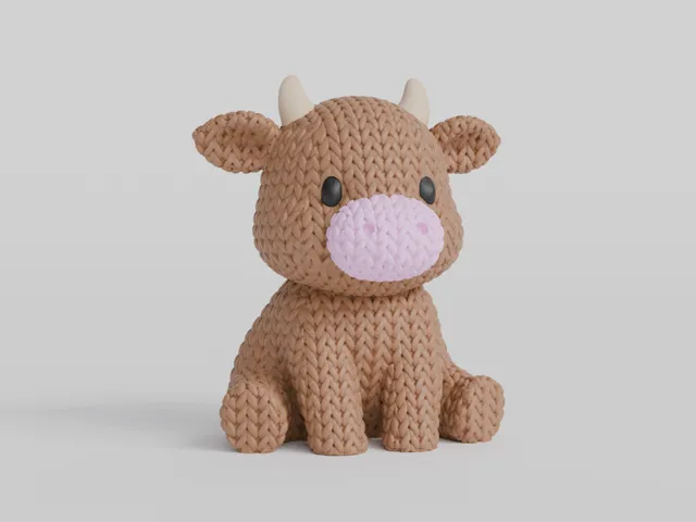 Knitted Cow