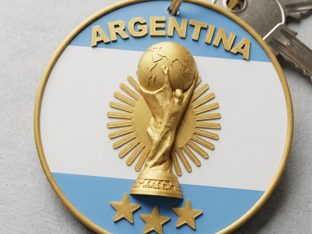 Llavero Argentina Campeón Mundial 