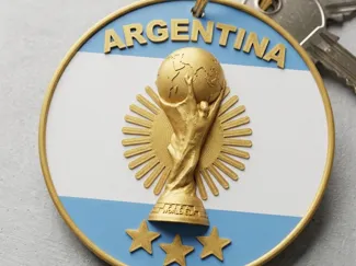 Llavero Argentina Campeón Mundial