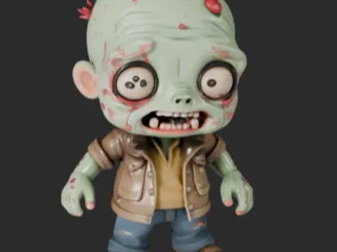 Zombies mignons pour diorama