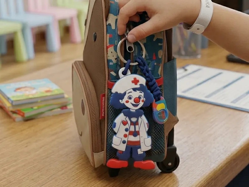 Medical clown keychain