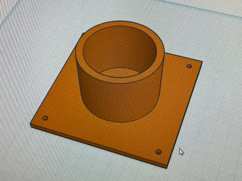 PVC Base Connector, Holder 1.5" PVC.  Legs.