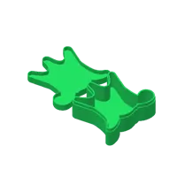 0.2mm layer, 3 walls, 50% infill, green