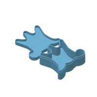 0.2mm layer, 3 walls, 50% infill, blue