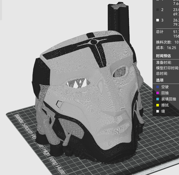 Miniatura 2 do modelo 3D 三角洲格赫罗斯-典狱长面具