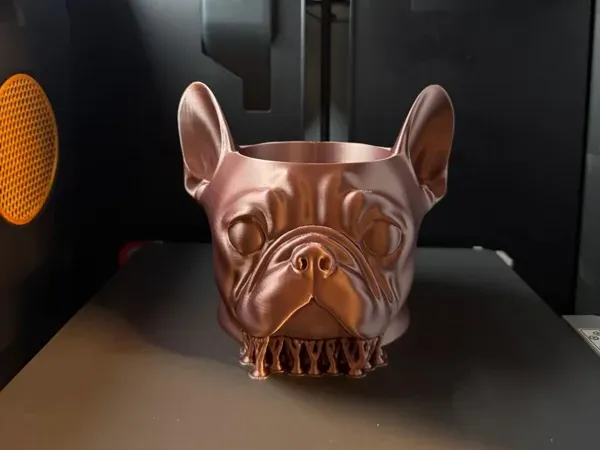 Pot à crayons bouledogue français