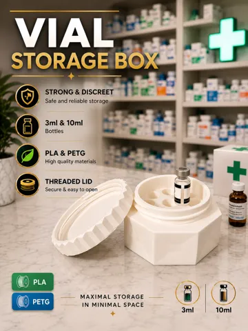 Caja o estuche: Vial Box Peptide Bottles 3ml & 10ml — vista de referencia 2