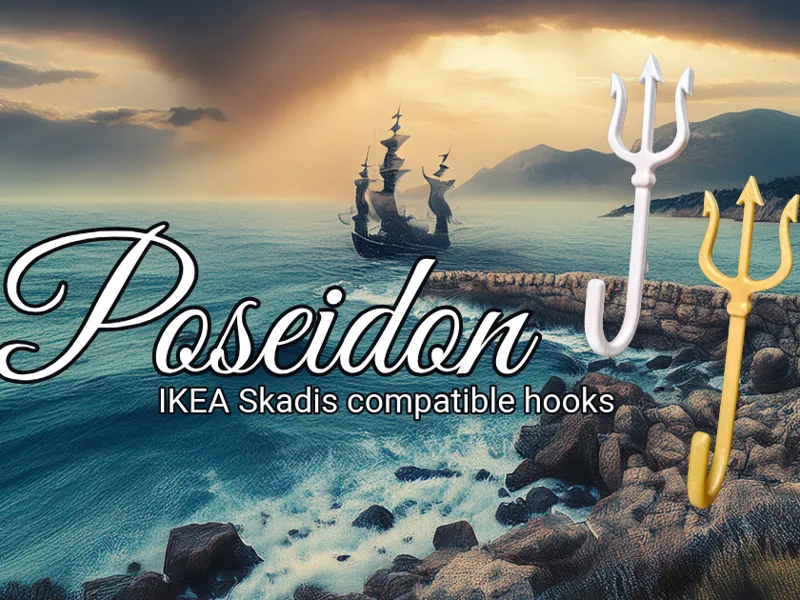 Poseidons Trident - IKEA Skadis Hooks