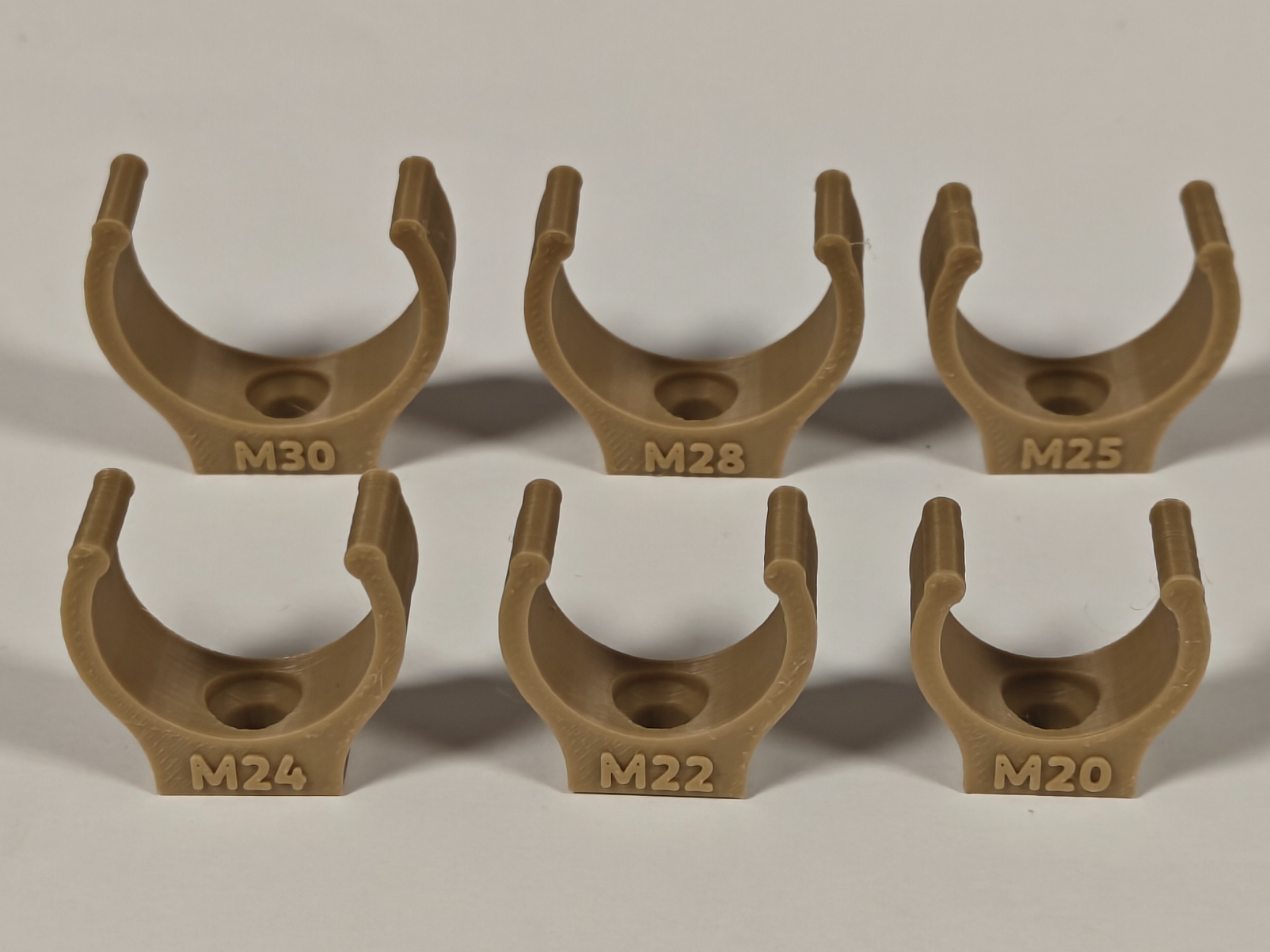 Heavy-Duty Click-Lock Pipe Clamps (M4) 30-20 mm 