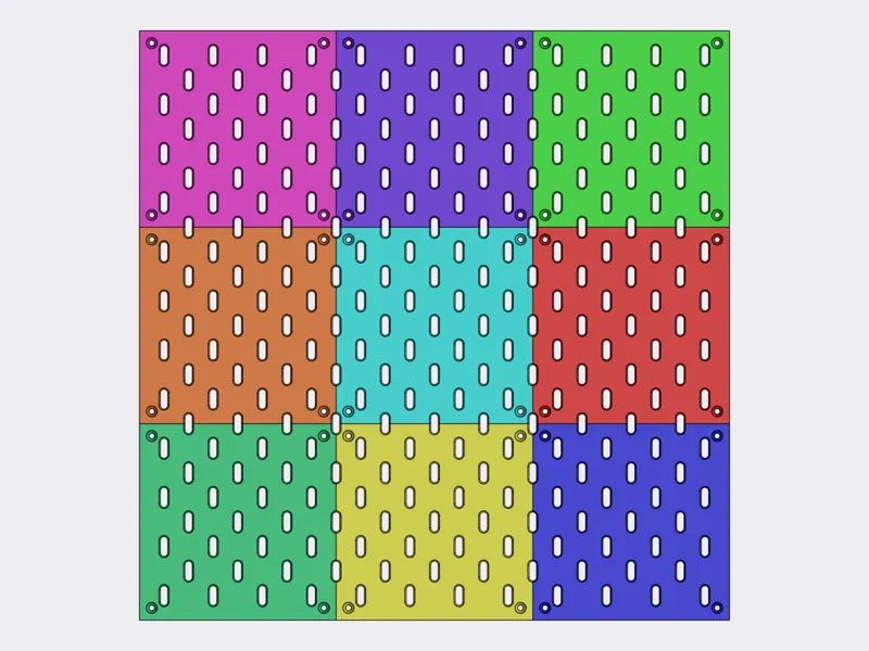 IKEA Skadis 5mm（A1mini 可打） 宜家洞洞板 无限拼接版 5mm厚 