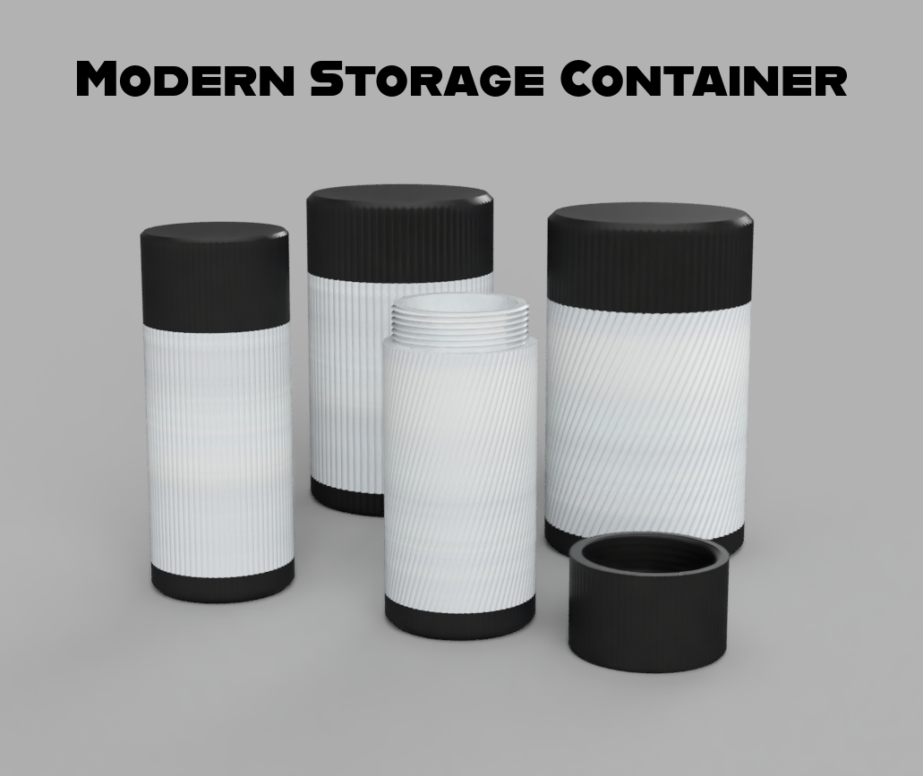 Miniatura 2 do modelo 3D Modern Storage Container Set