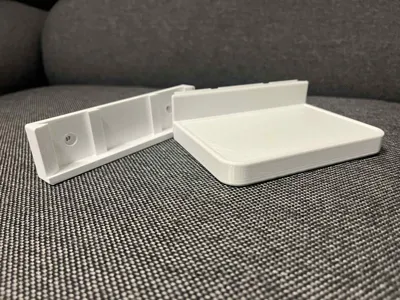 Small shelf, hidden screws, snap on, clean