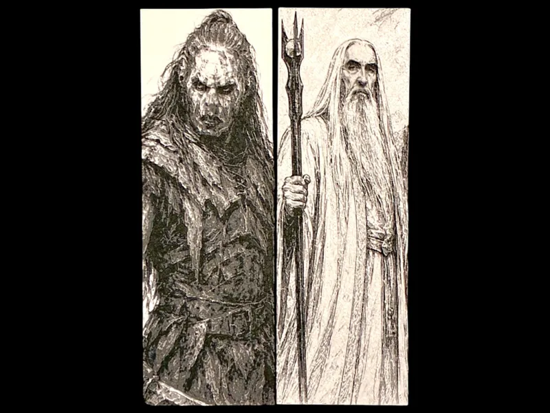 Saruman the White & Lurtz Bookmark Set | LOTR