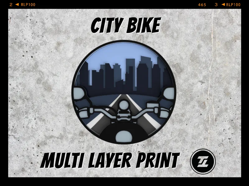 City Bike - Multi Layer Print