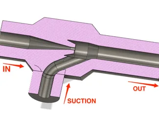 Water Ejector Vacuum for Pools, Whirlpool etc.