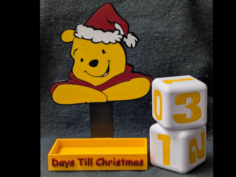 Winnie the Pooh countdown till Christmas Calendar 