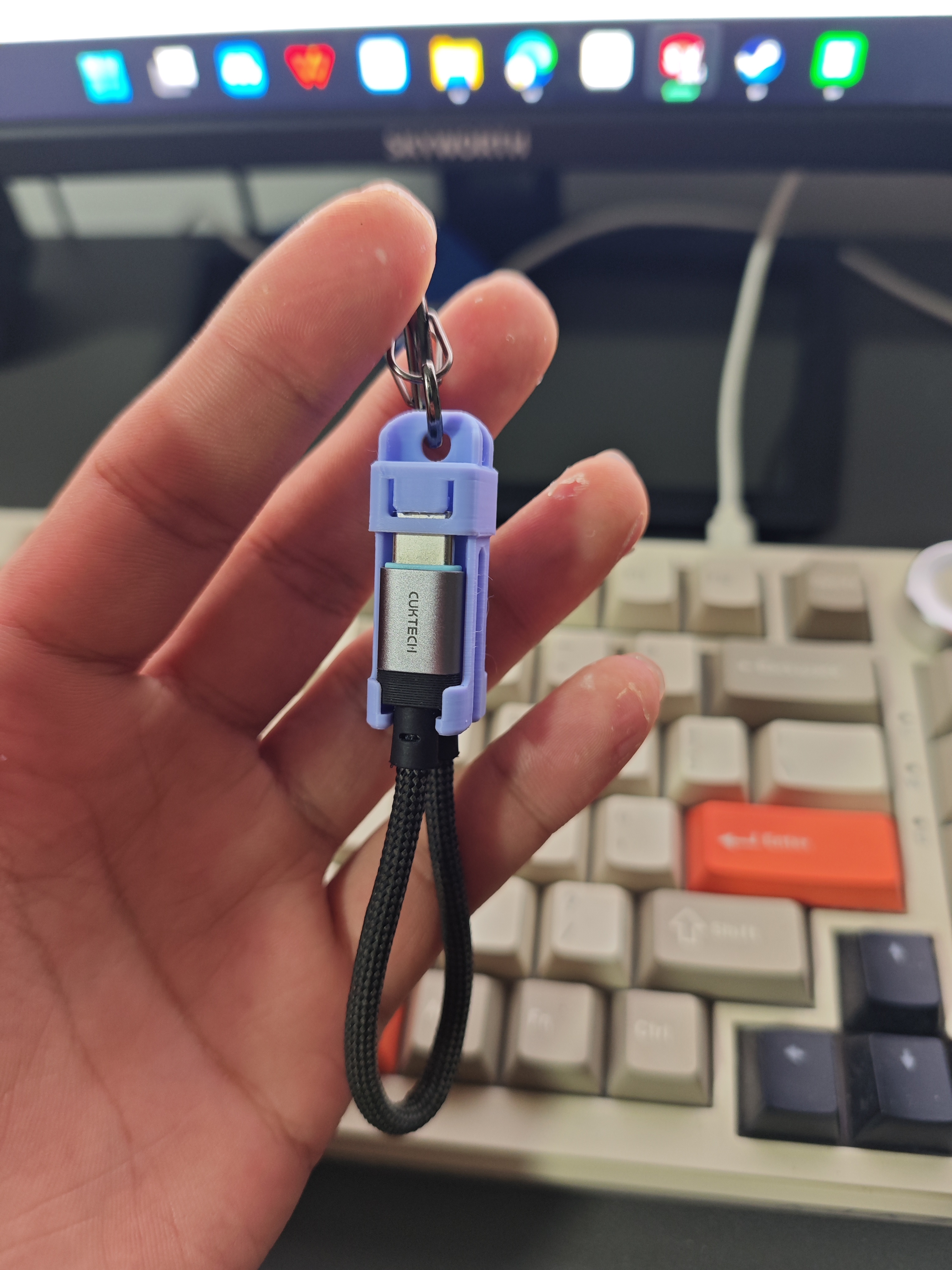 Miniatura 1 do modelo 3D 酷太科磁吸短线收纳扣