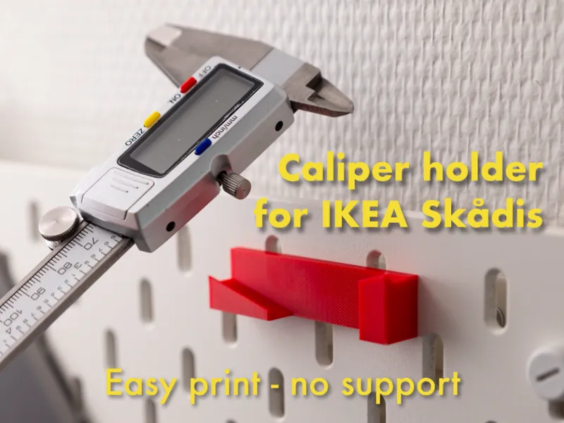 Caliper holder for IKEA Skådis