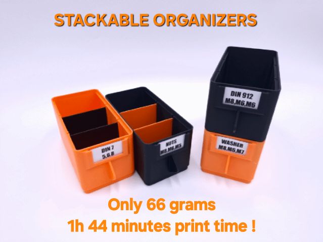 Simple Stackable Organizers / storage / boxes