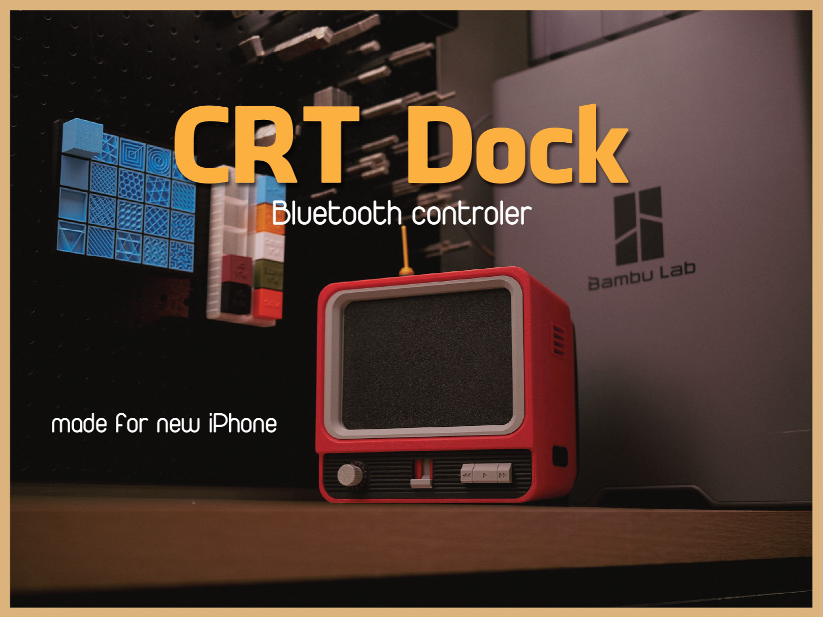 CRT Dock for iPhone Dou - 3D printed Decor, in stock in India