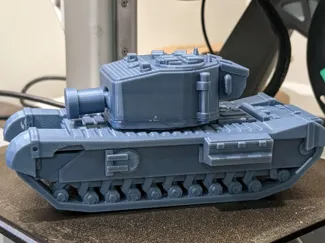 cute 94mm gun Churchill tank