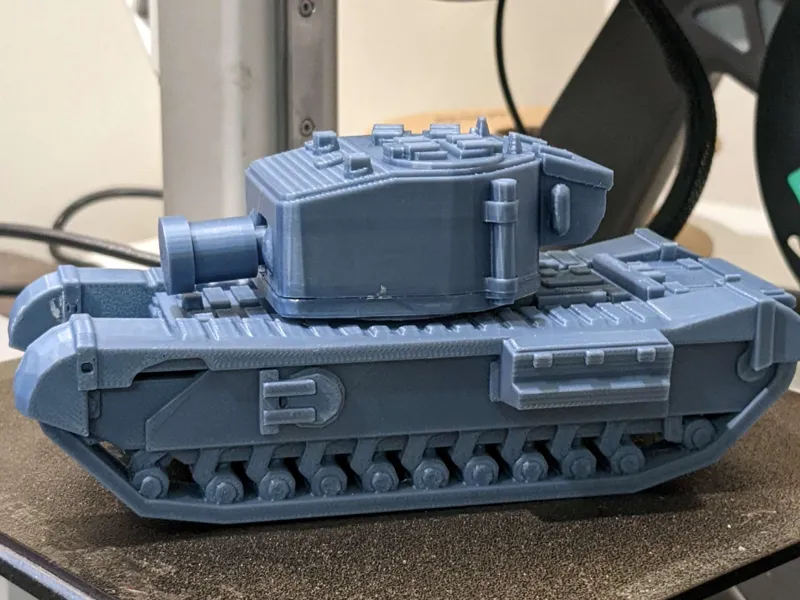 cute 94mm gun Churchill tank
