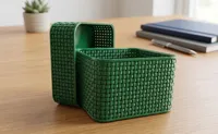 Faster printing time, added pattern at the base