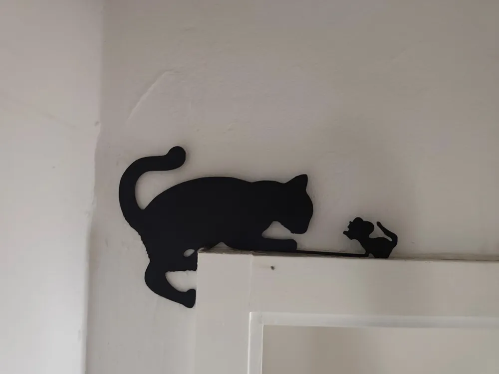 Marcos Con Raton Gato y Ratón - Decoración de Marco de Puerta - Modelo de impresión 3D ...