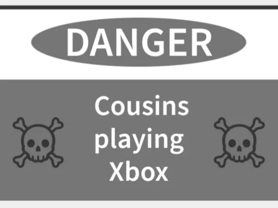 danger cousins playing Xbox