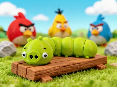 Flexi Green Pig Caterpillar