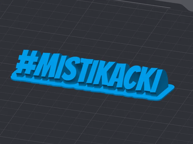 #MISTIKACKI Schriftzug