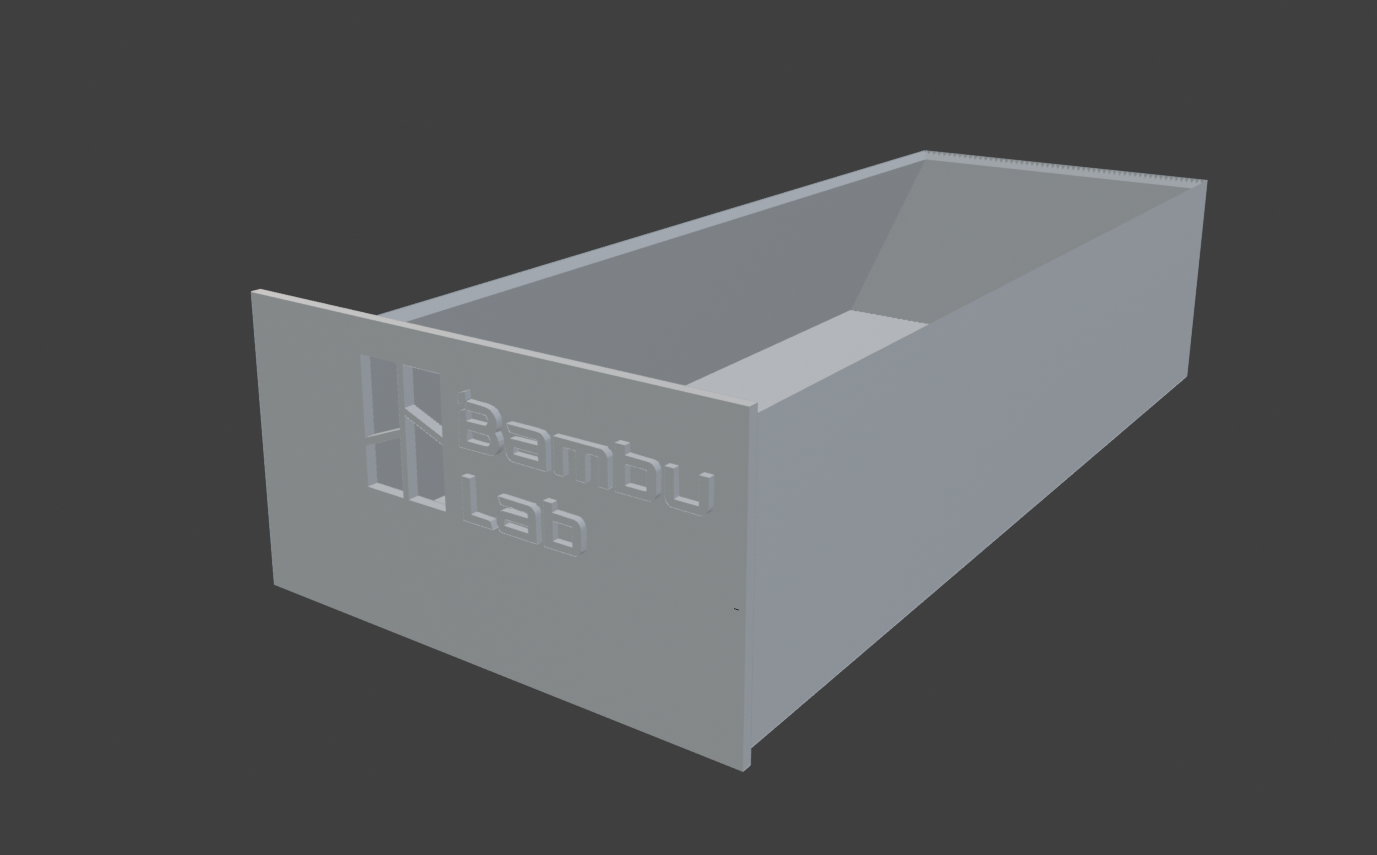 Miniatura 3 do modelo 3D 拓竹A1侧边收纳盒