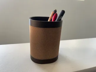 Wavy Ribbed Pen Holder