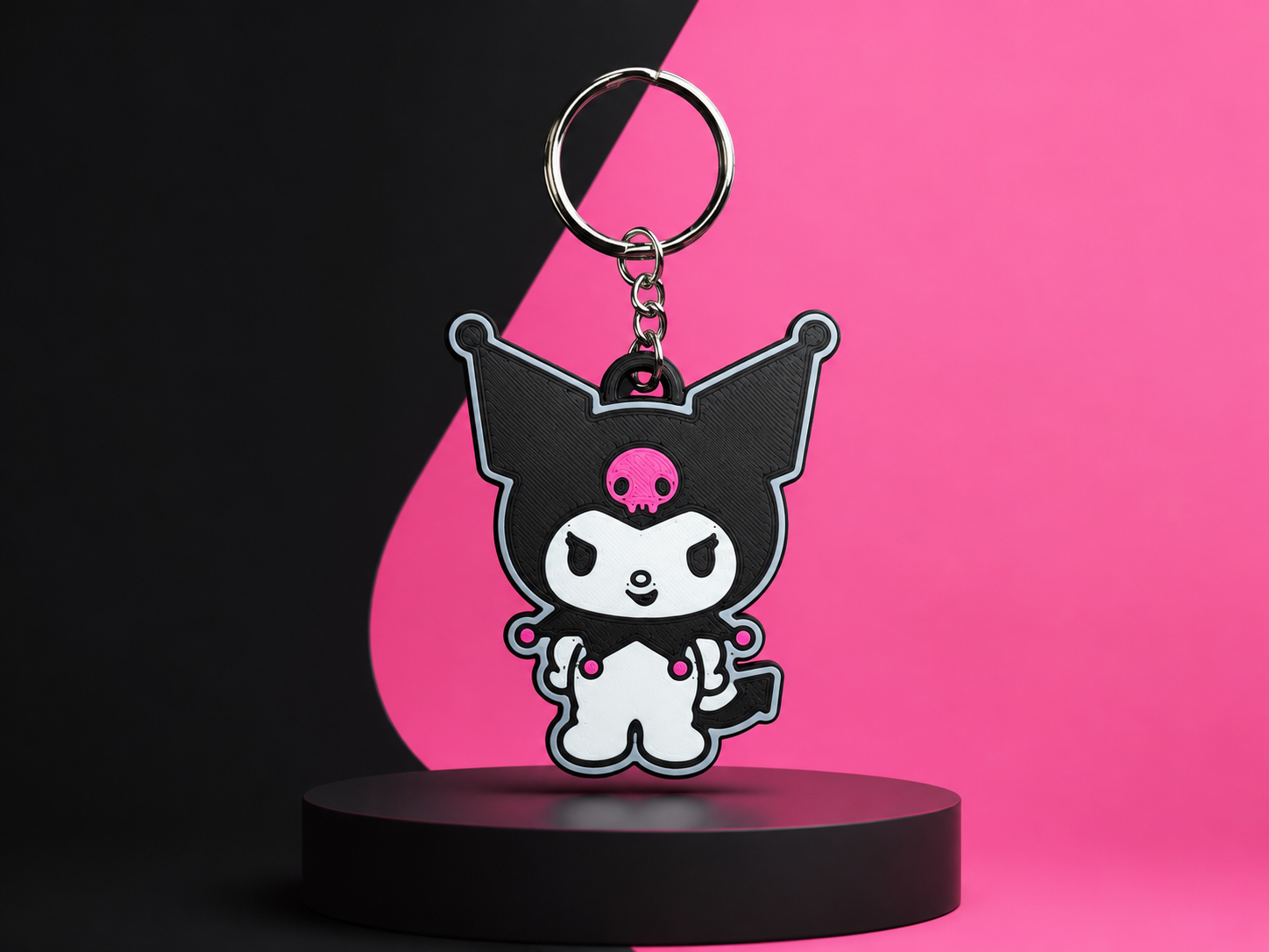 Kuromi-inspired keychain!