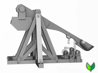 Working 3D Printed Trebuchet Modular Siege Engine