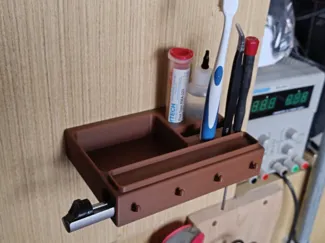 Wall-mounted tool holder