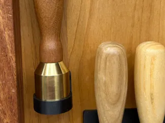 Wall Mount for Small Brass Mallet